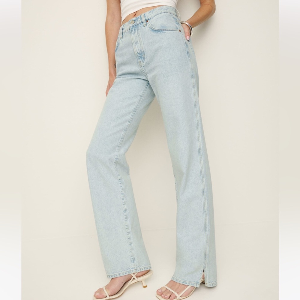 Reformation Val 90s Mid Rise Straight Jeans
